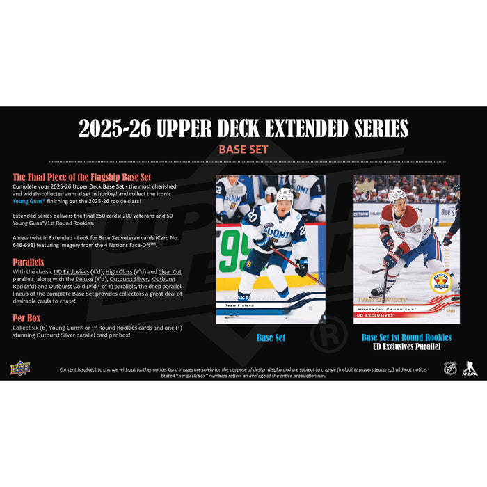 2025-26 Upper Deck Extended Series Hobby Box